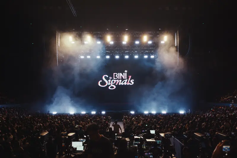 BINI Signals arena stage